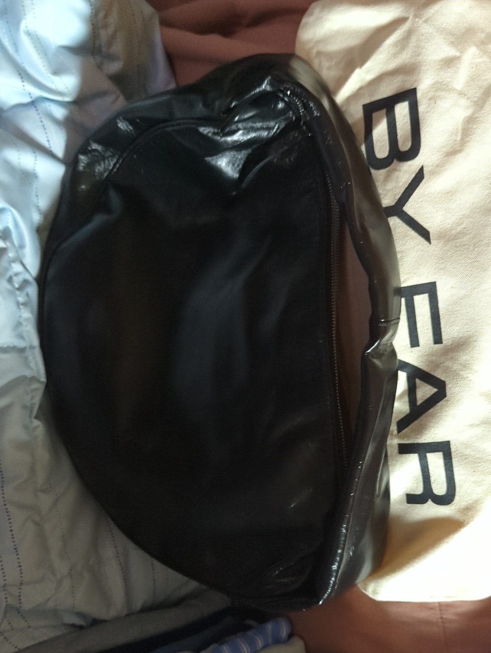 BY FAR MAXI CUSH SHOULDER BAG.